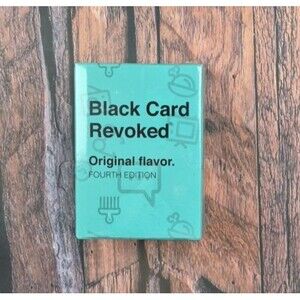 Black Card Revoked 4 Original Flavor Card Party Game Stocking Stuffer New